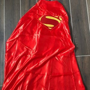 Superman Man of Steel red satin cape